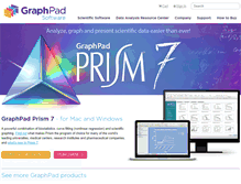 Tablet Screenshot of graphpad.com